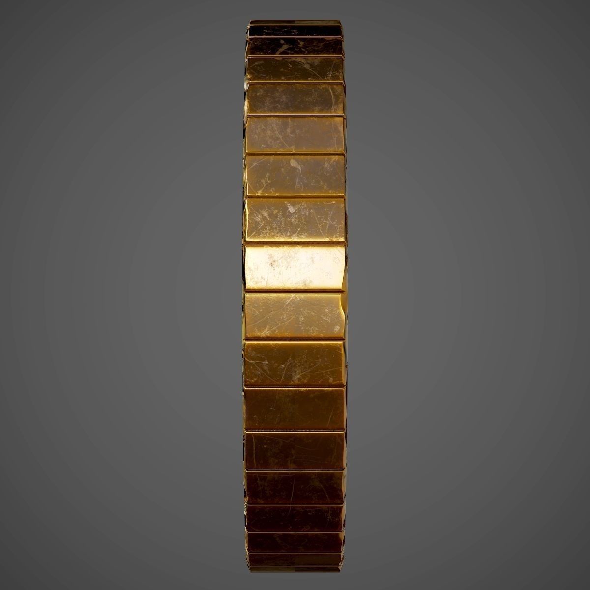 Old Coin with Euro sign - PBR Game-Ready Low-poly 3D model_7