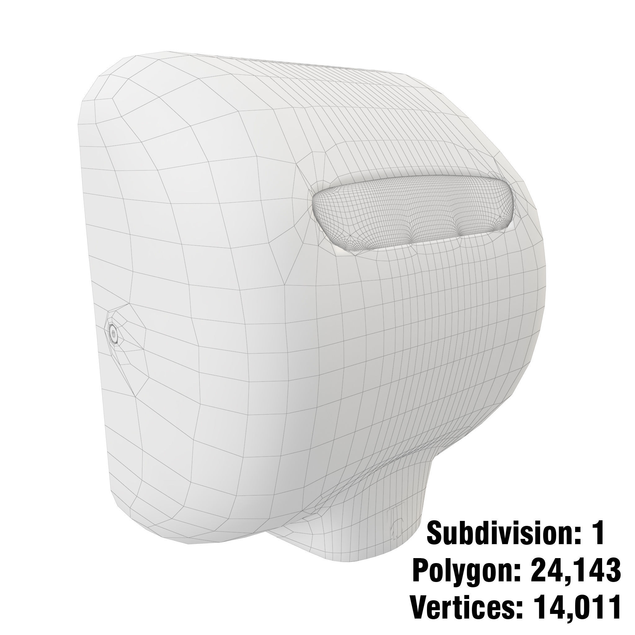 Xlerator Hand Dryer- Stainless Steel 3D model_6