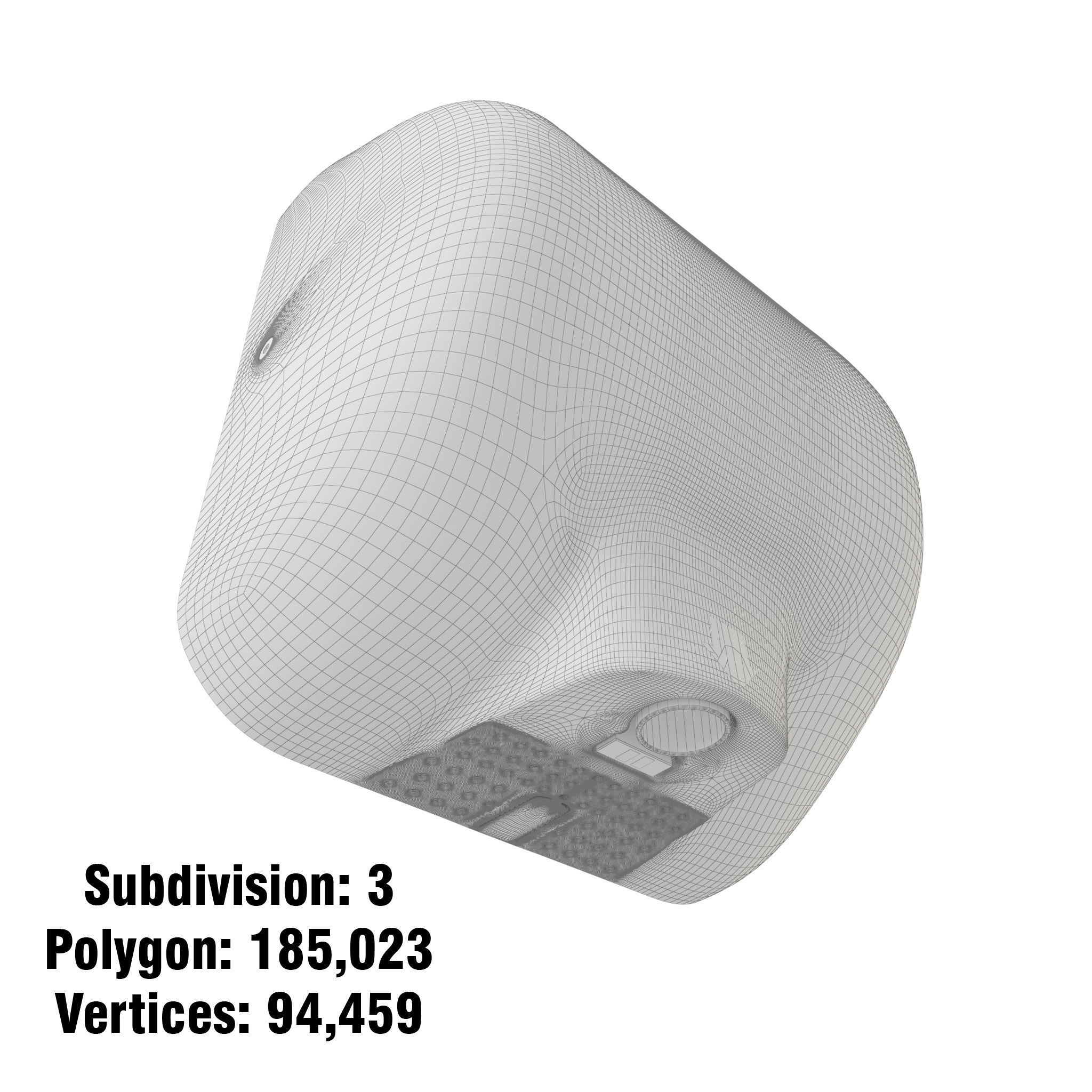 Xlerator Hand Dryer- Stainless Steel 3D model_10