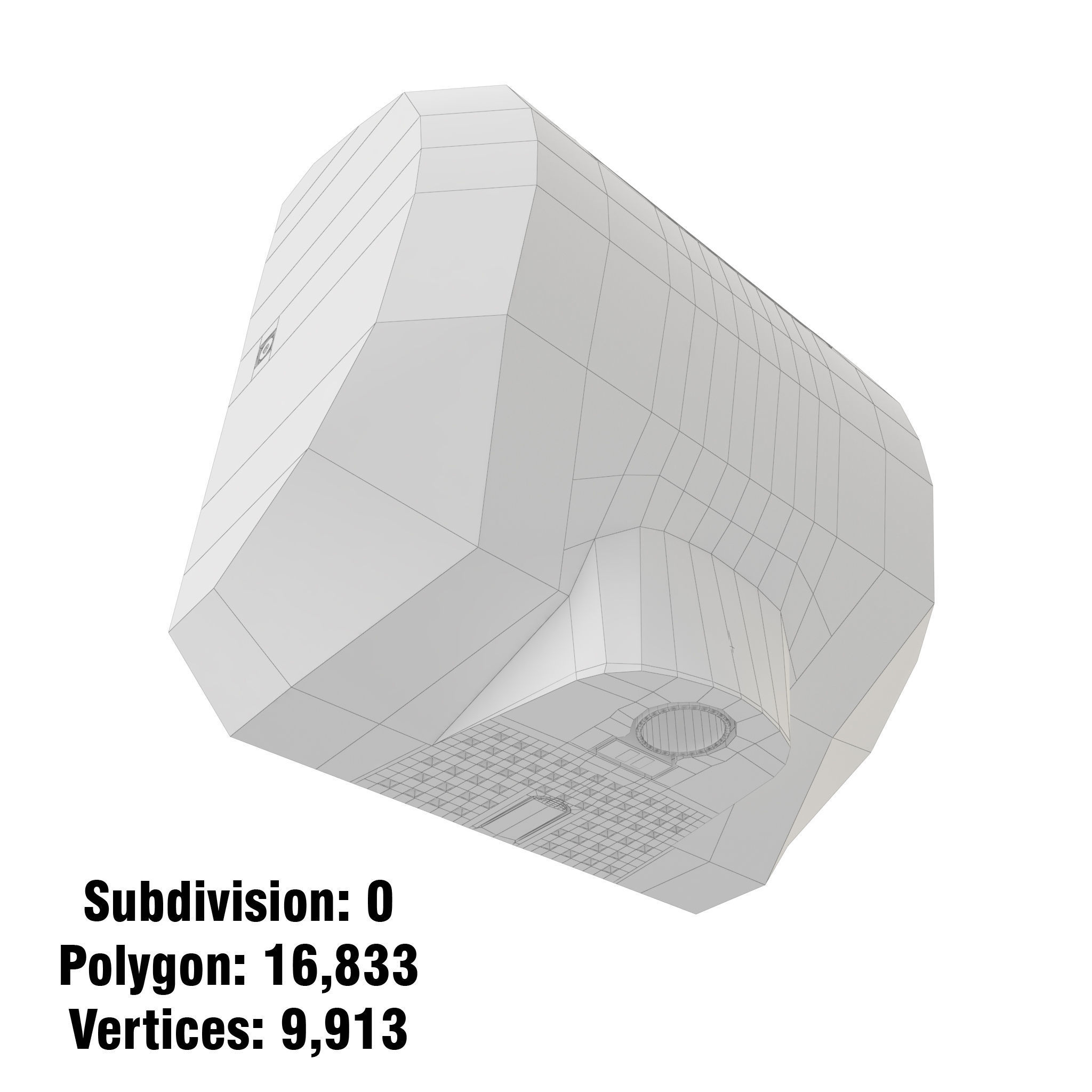 Xlerator Hand Dryer- Stainless Steel 3D model_9