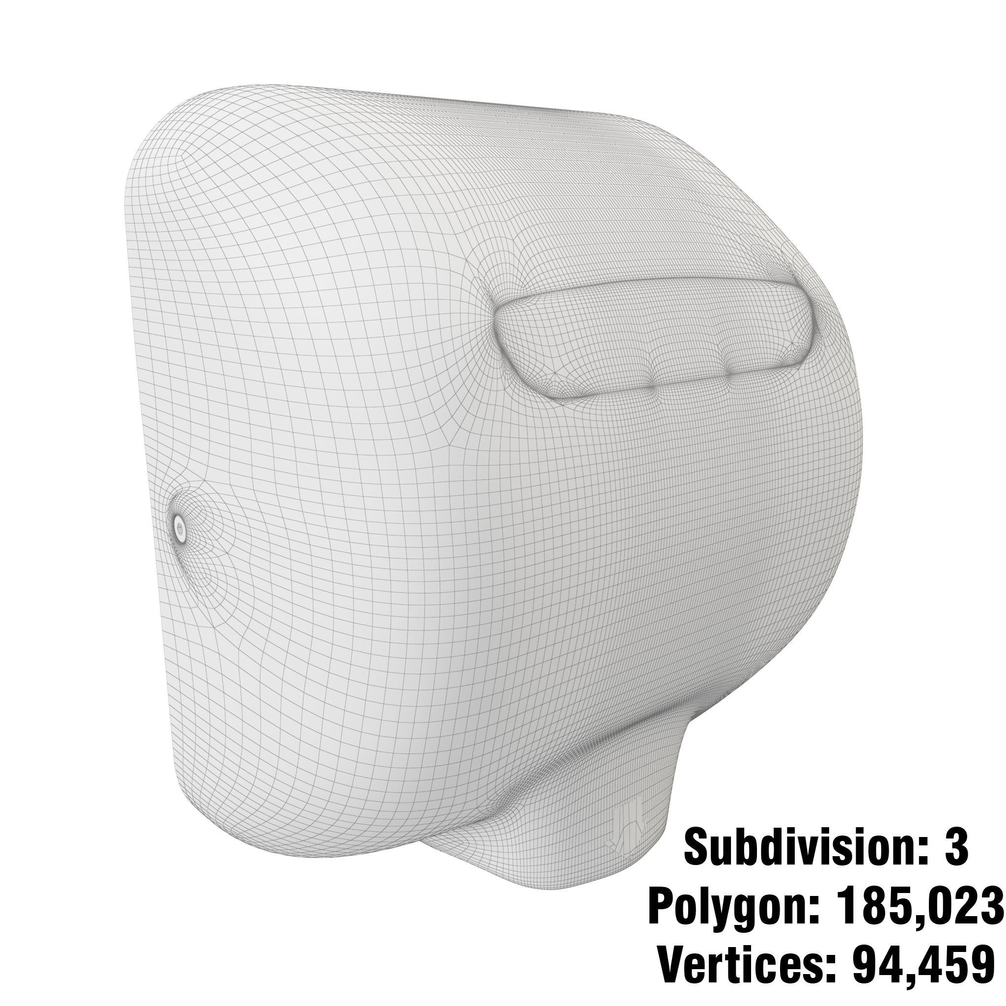 Xlerator Hand Dryer- Stainless Steel 3D model_8
