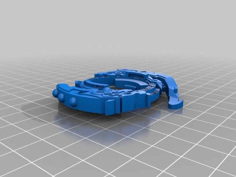 Beyblade Attack ring- Driger GT Free 3D print model_1