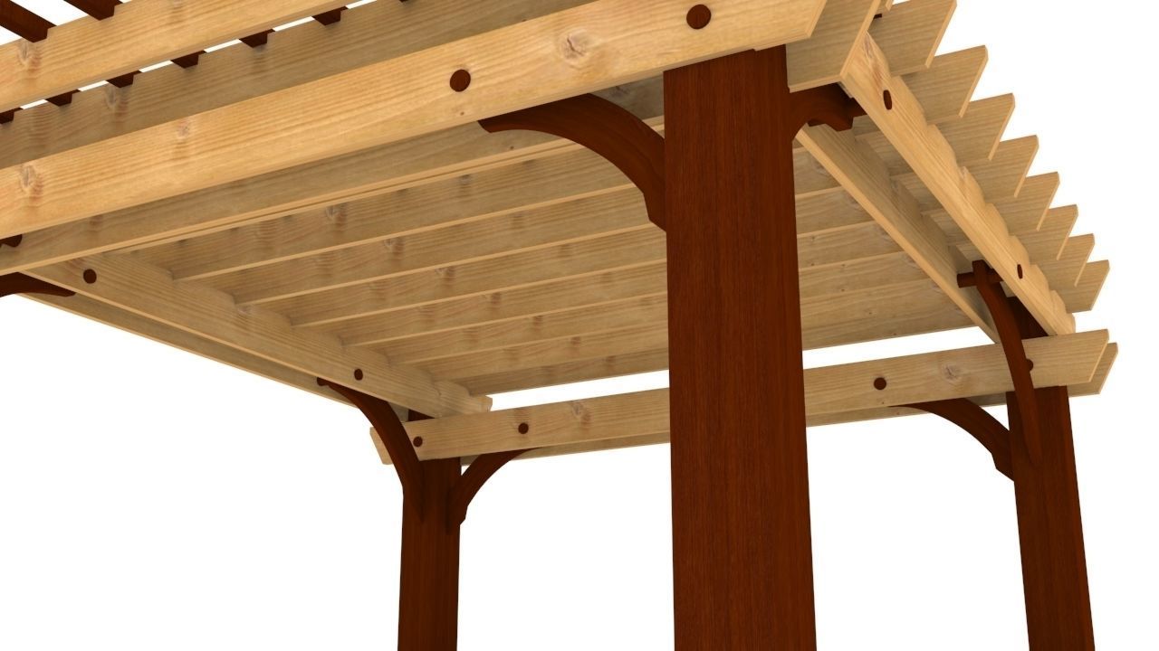 Patio Gazebo Backyard Garden 3D model_3