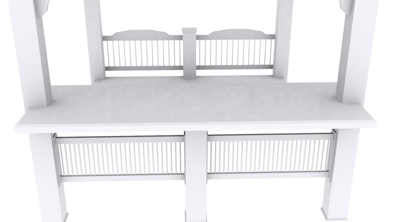 Patio Gazebo Backyard Garden 3D model_15