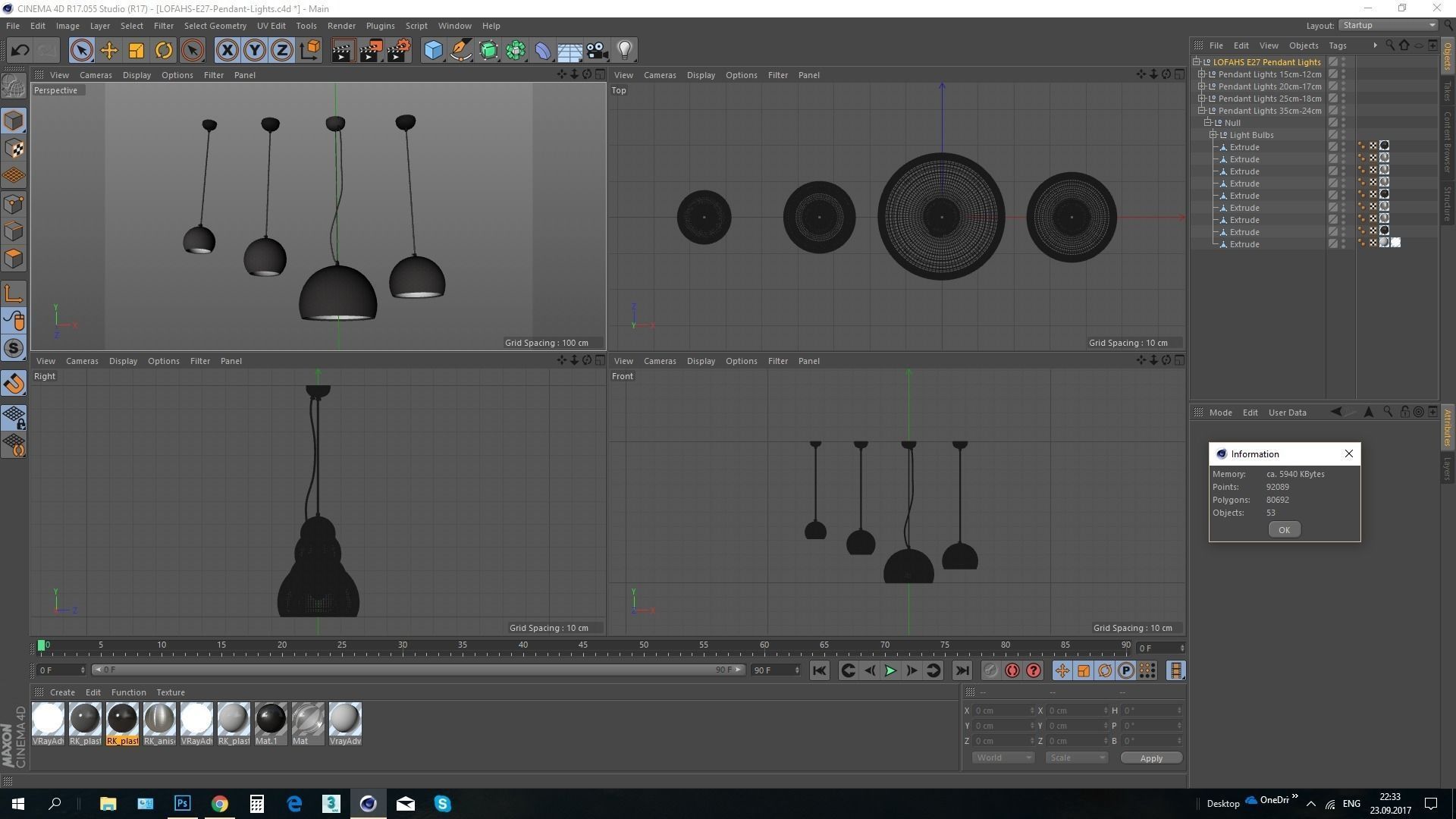 LOFAHS E27 Pendant Lights 3D model_16