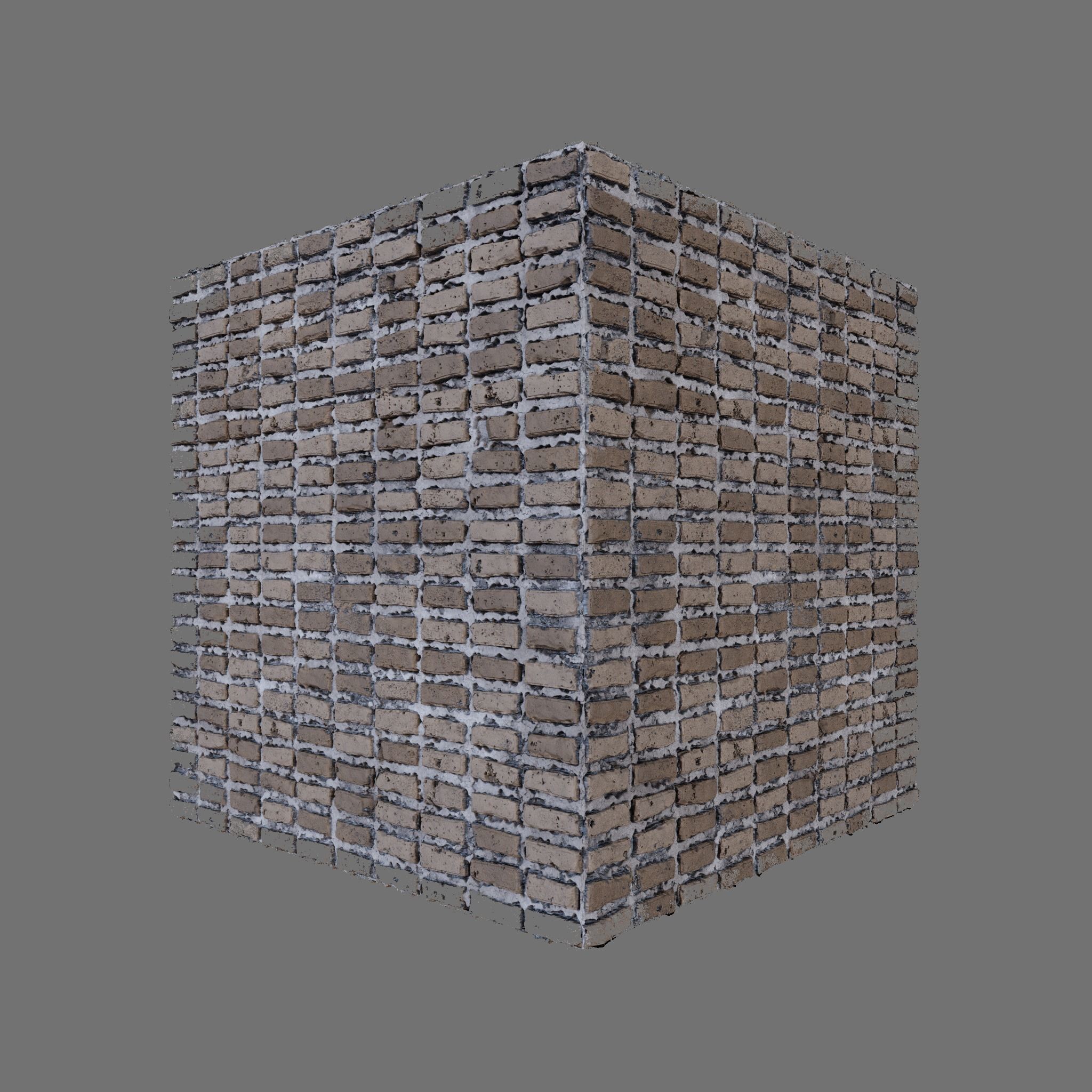 Stylized Rough Brick Material Texture_0