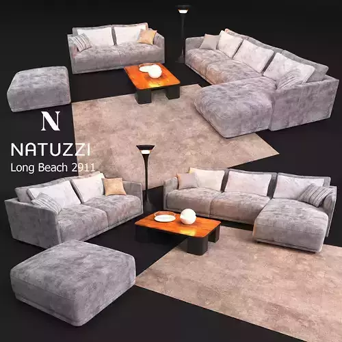 sofa NATUZZI Long Beach 2911 3D model