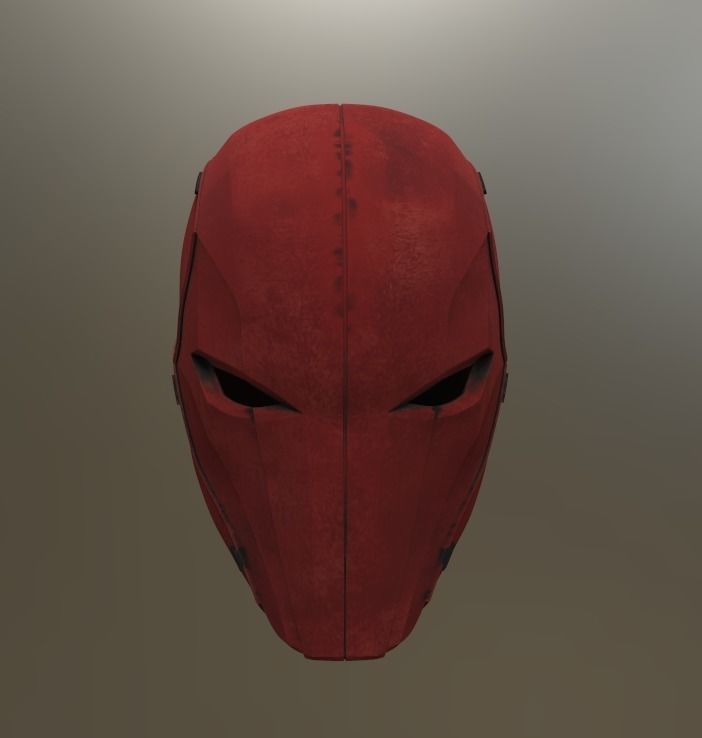 Red Hood Helmet Injustice 2 3D print model_1