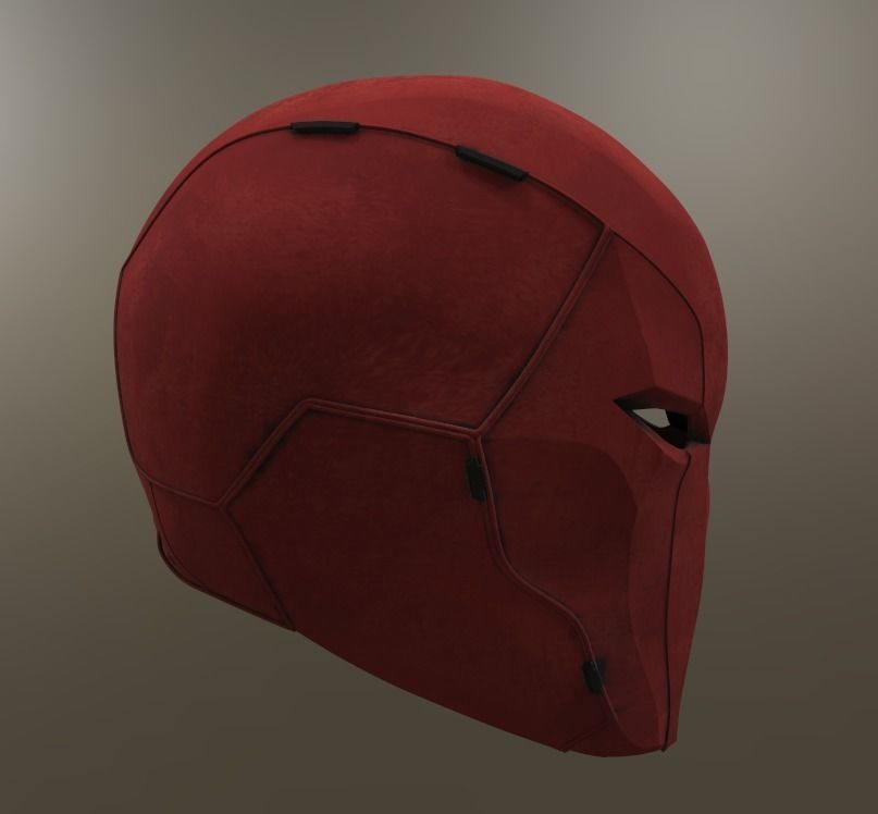 Red Hood Helmet Injustice 2 3D print model_2