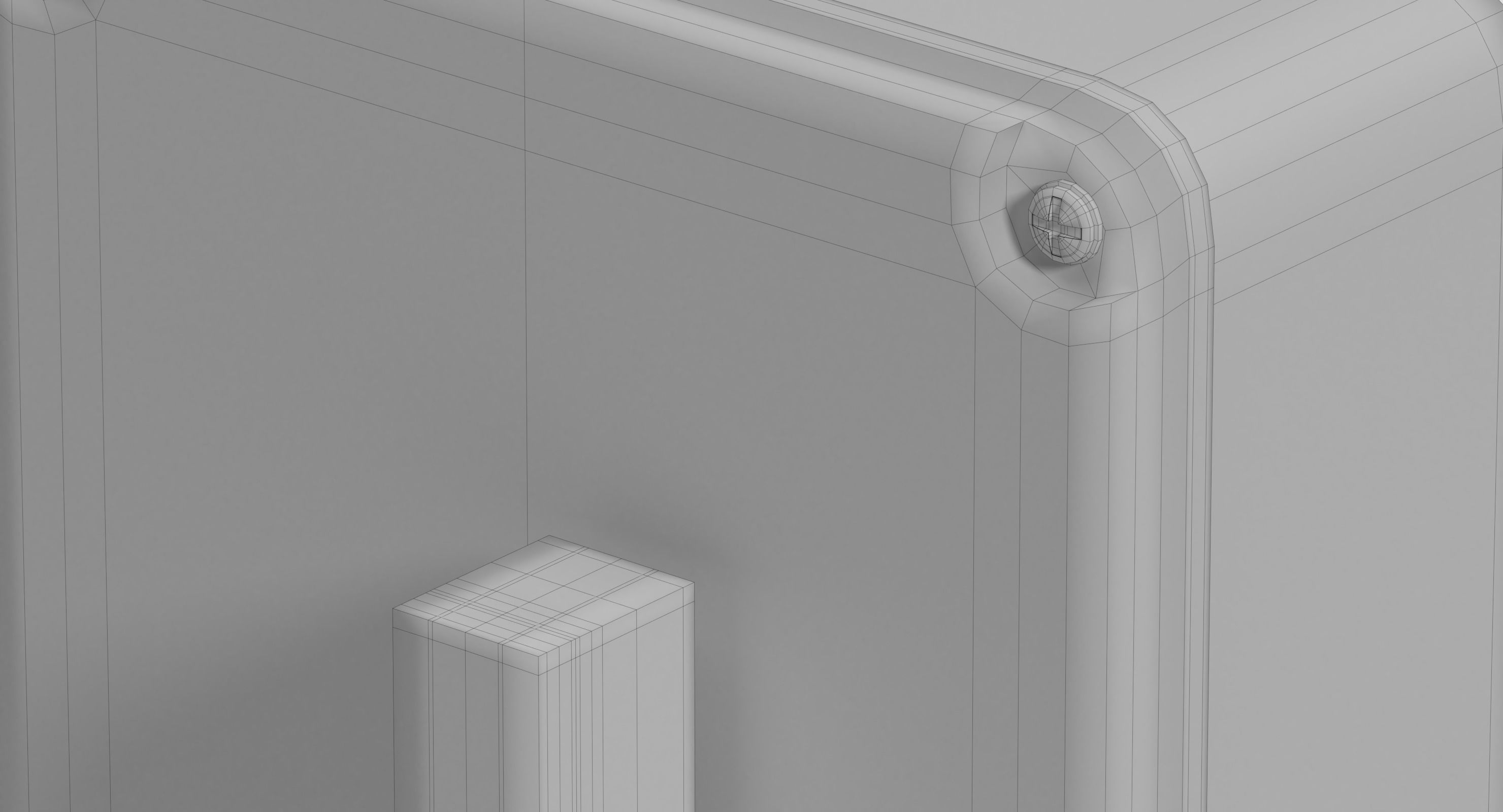 Industrial Power Switch Low-poly 3D model_11