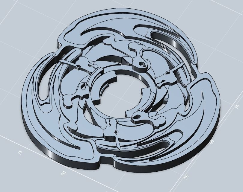 food 3d printing 3D 3D 3x attack Model Beyblade free Charizard ring