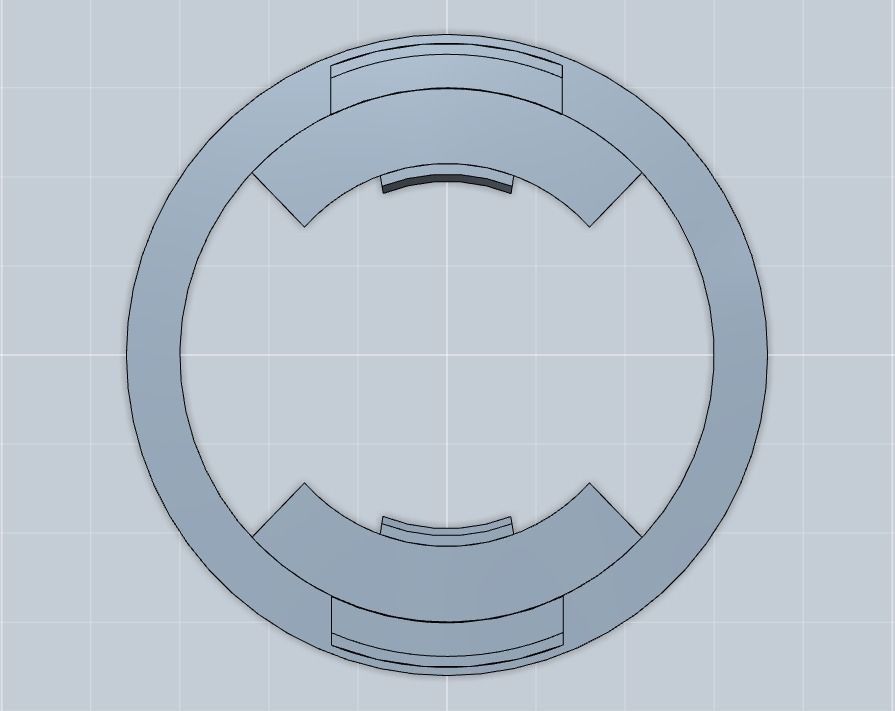 Beyblade attack ring template Free 3D print model_2