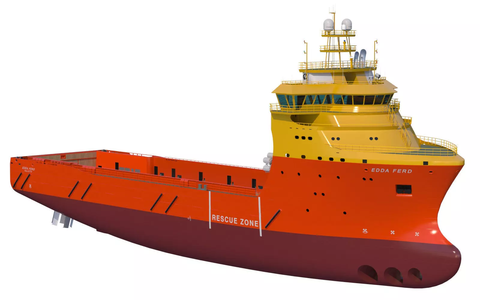 92 m Platform Supply Vessel Edda Ferd 3D model_0