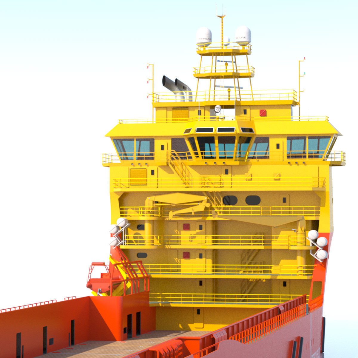 92 m Platform Supply Vessel Edda Ferd 3D model_15