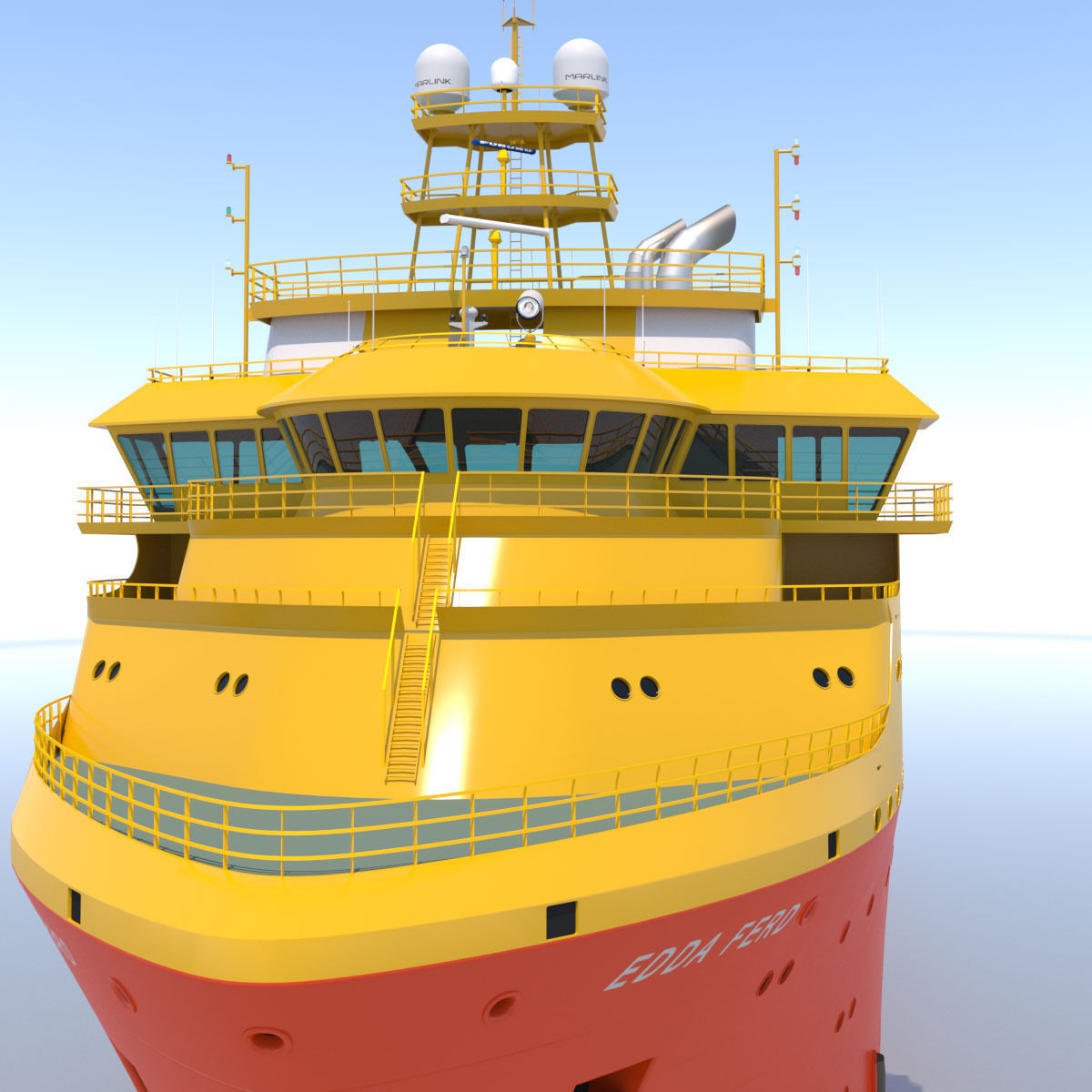 92 m Platform Supply Vessel Edda Ferd 3D model_17