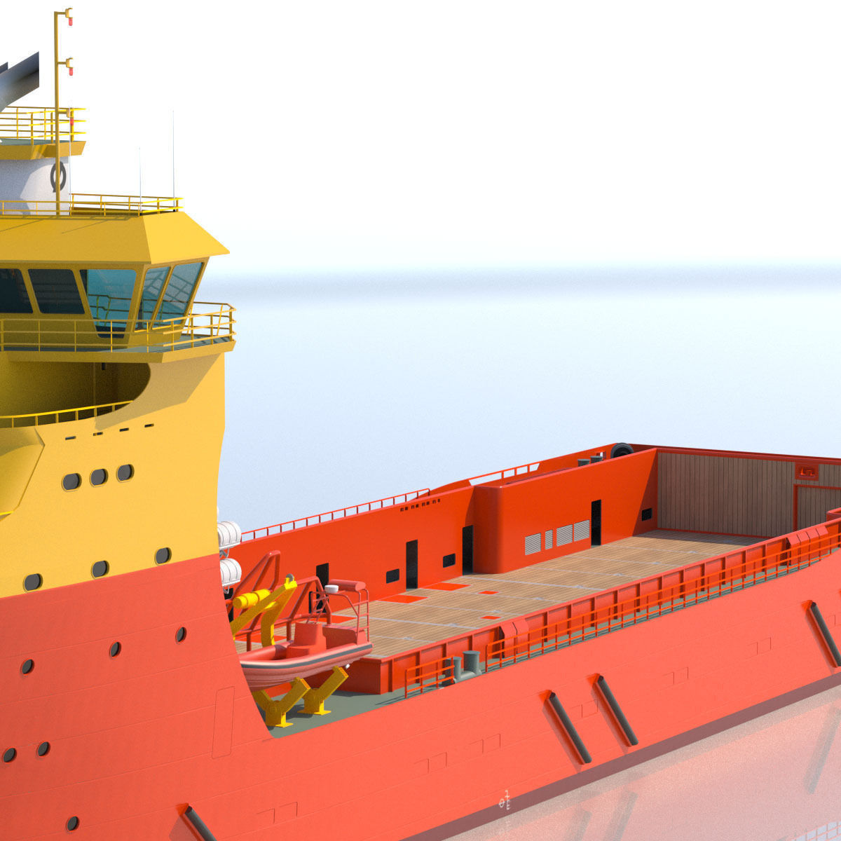 92 m Platform Supply Vessel Edda Ferd 3D model_13