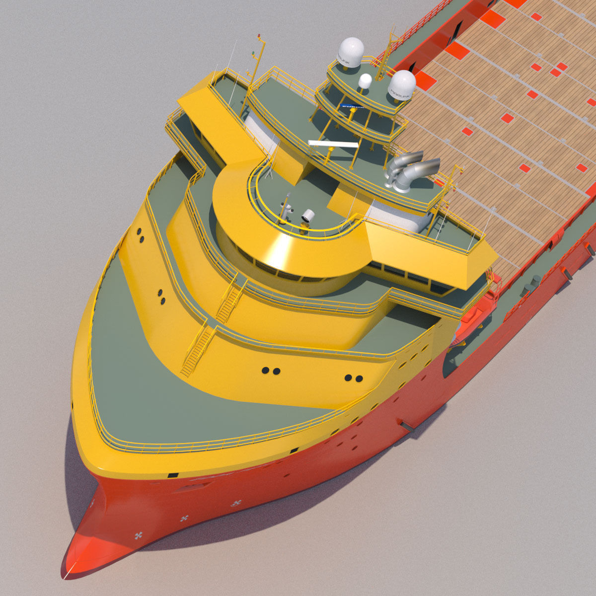 92 m Platform Supply Vessel Edda Ferd 3D model_11