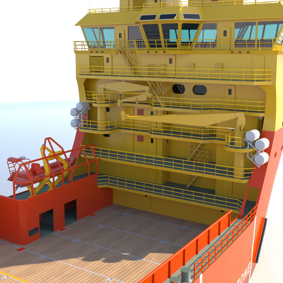 92 m Platform Supply Vessel Edda Ferd 3D model_18