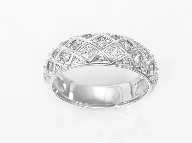 ring001 gold diamond band ring