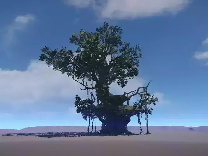 Ancient Tree  V18 Low-poly 3D model