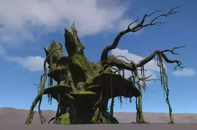 Ancient Tree V19 Low-poly 3D model