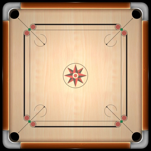 Carrom Board Low-poly 3D model