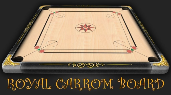 Royal Carrom Board Low-poly 3D model