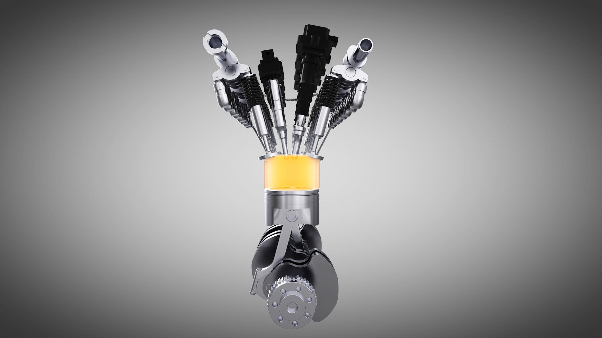 Engine Animated 3D model_2