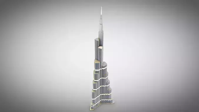 Burj Khalifa 3D model