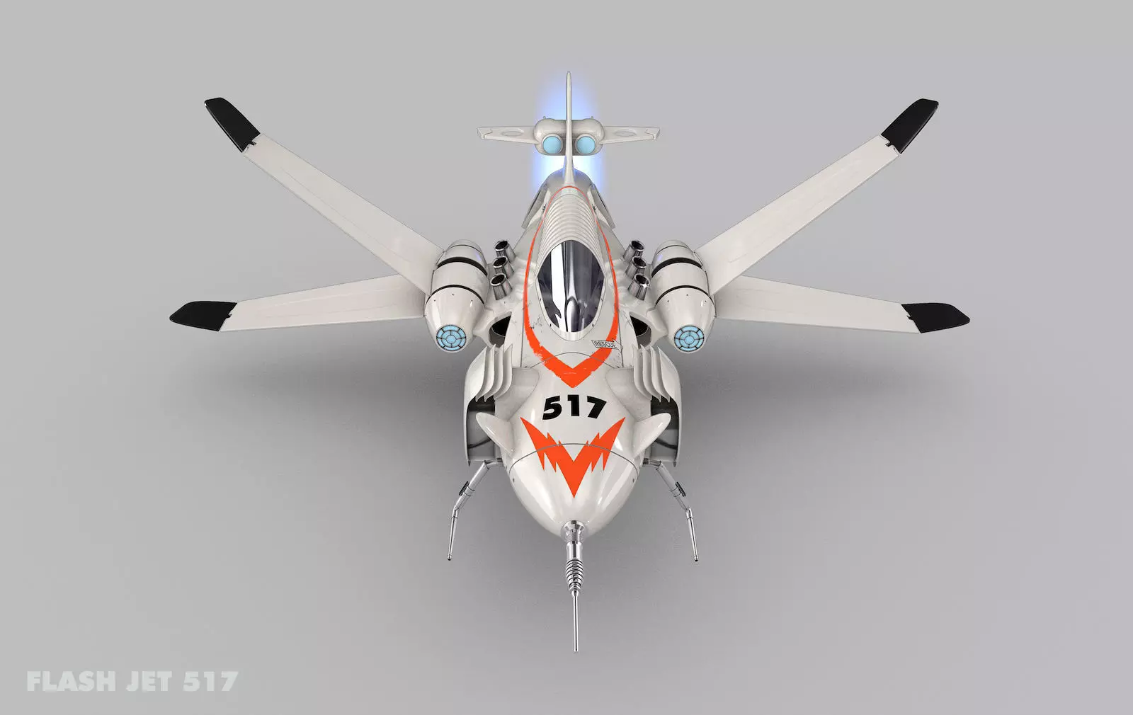 The Shark Rider 2 Flash Jet 517 3D model_0