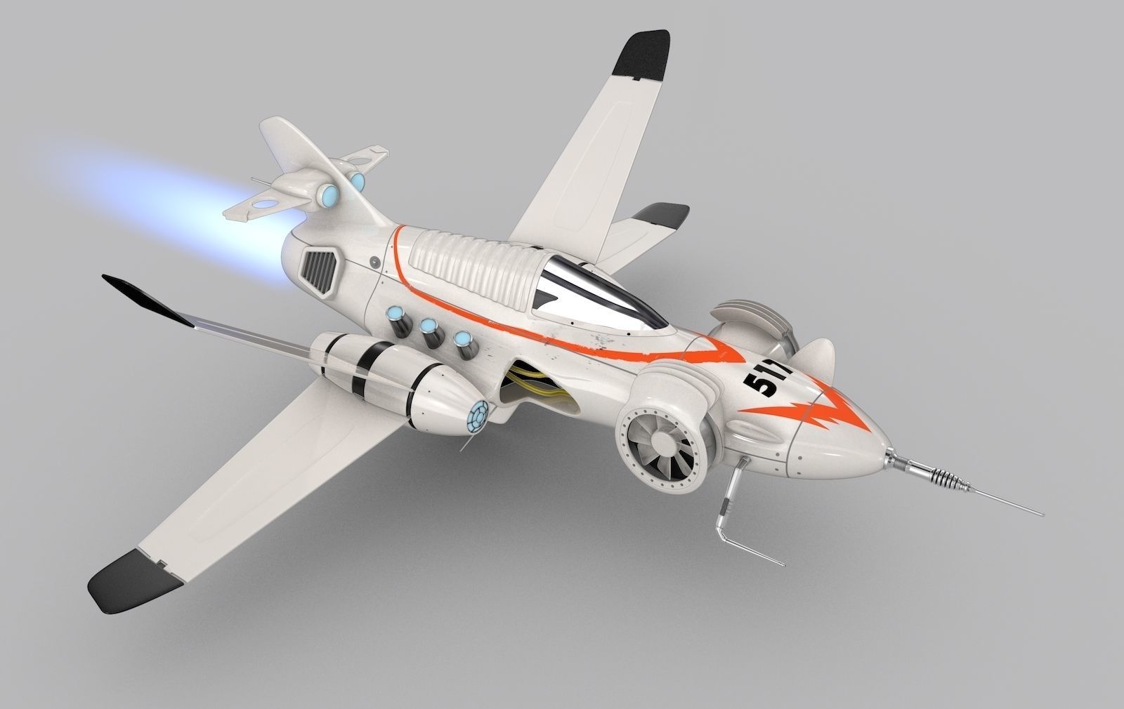 The Shark Rider 2 Flash Jet 517 3D model_5