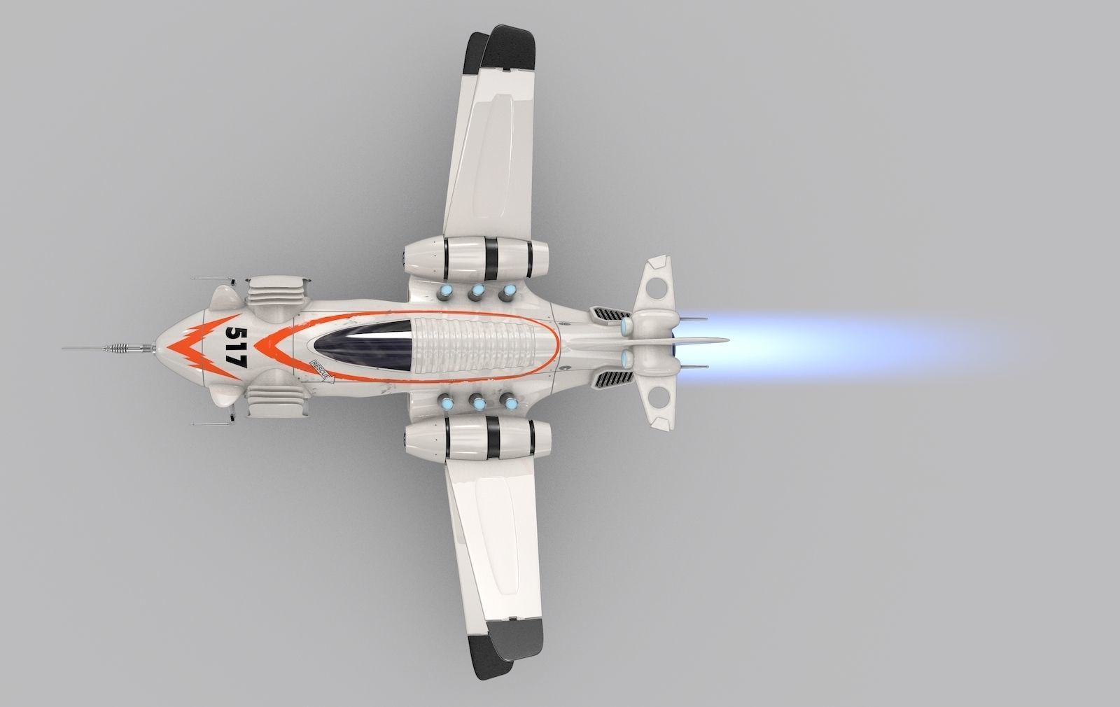 The Shark Rider 2 Flash Jet 517 3D model_2