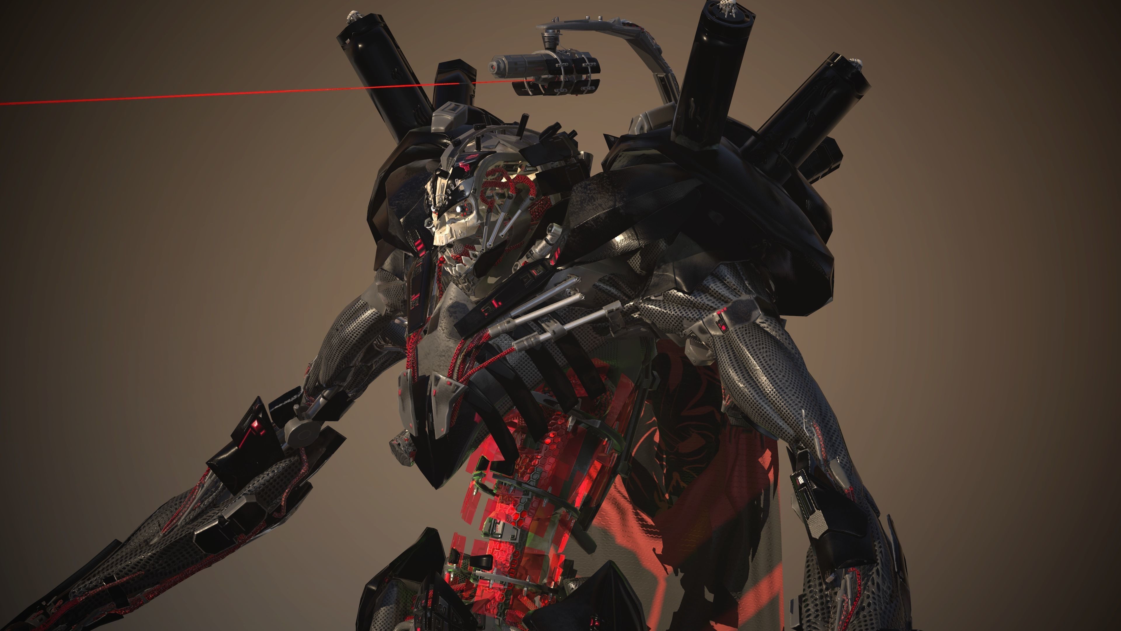 Dart Necron Low-poly 3D model_18