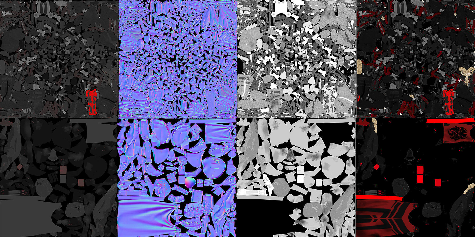 Dart Necron Low-poly 3D model_16