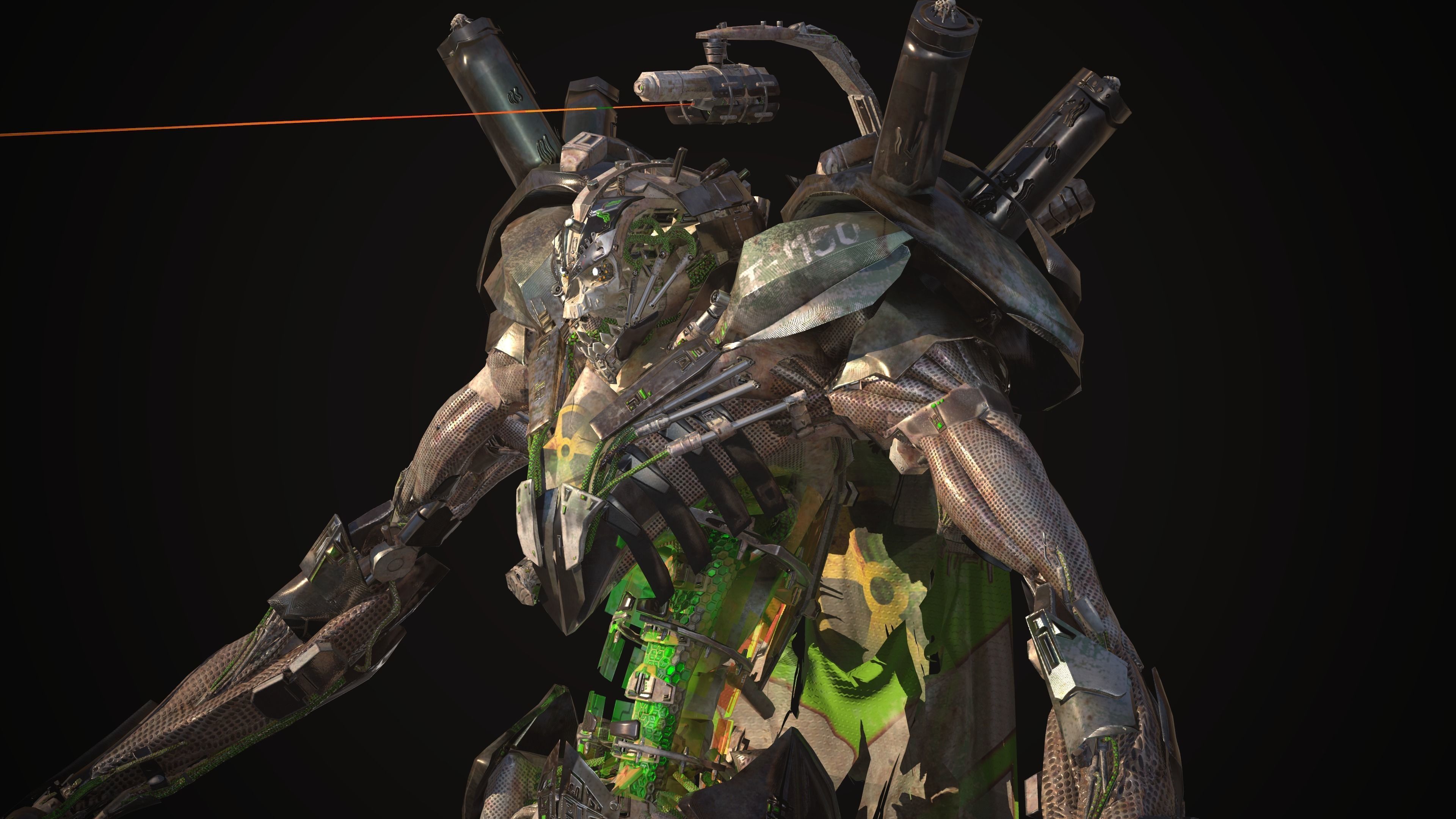 Dart Necron Low-poly 3D model_14