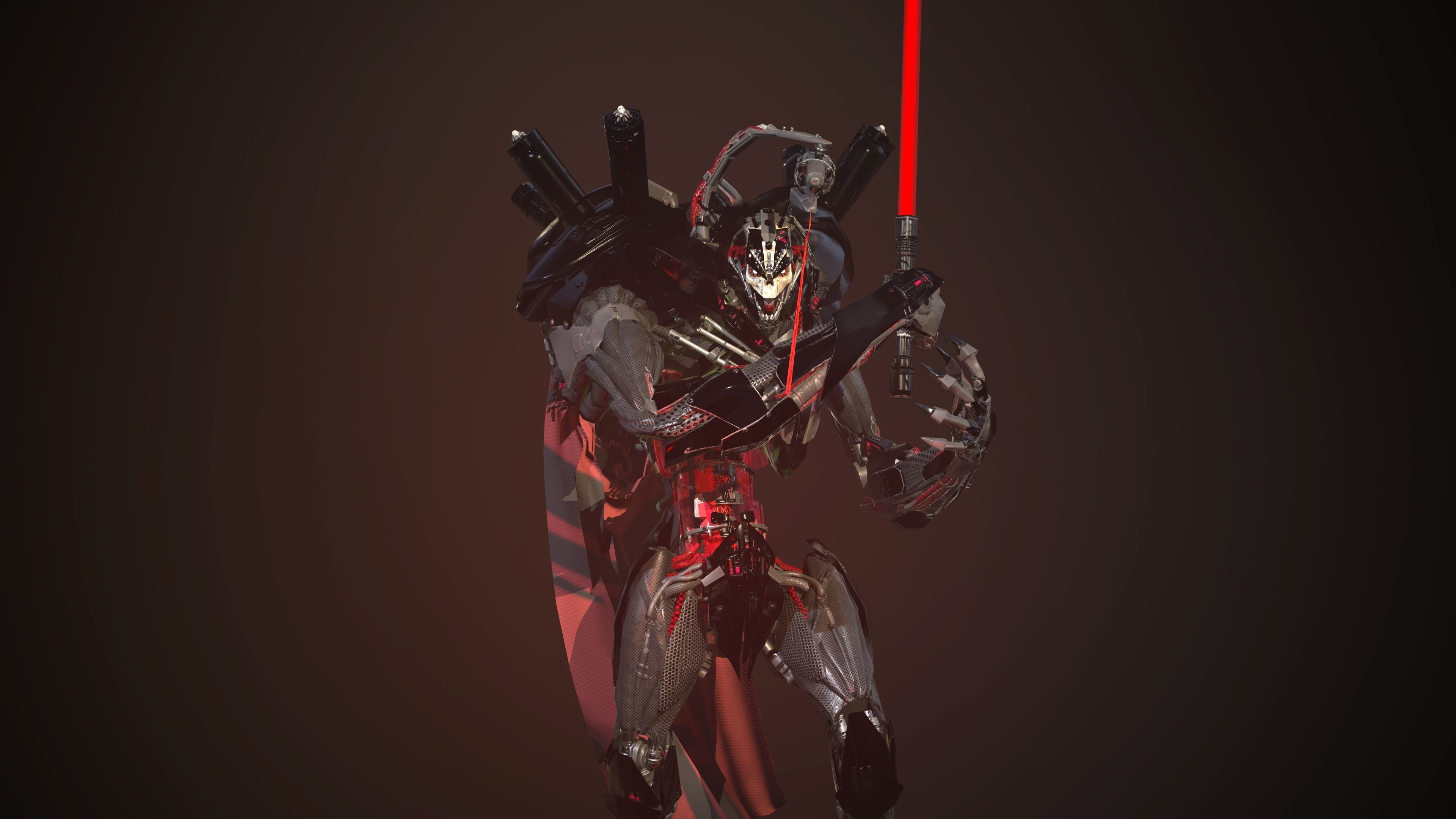 Dart Necron Low-poly 3D model_2