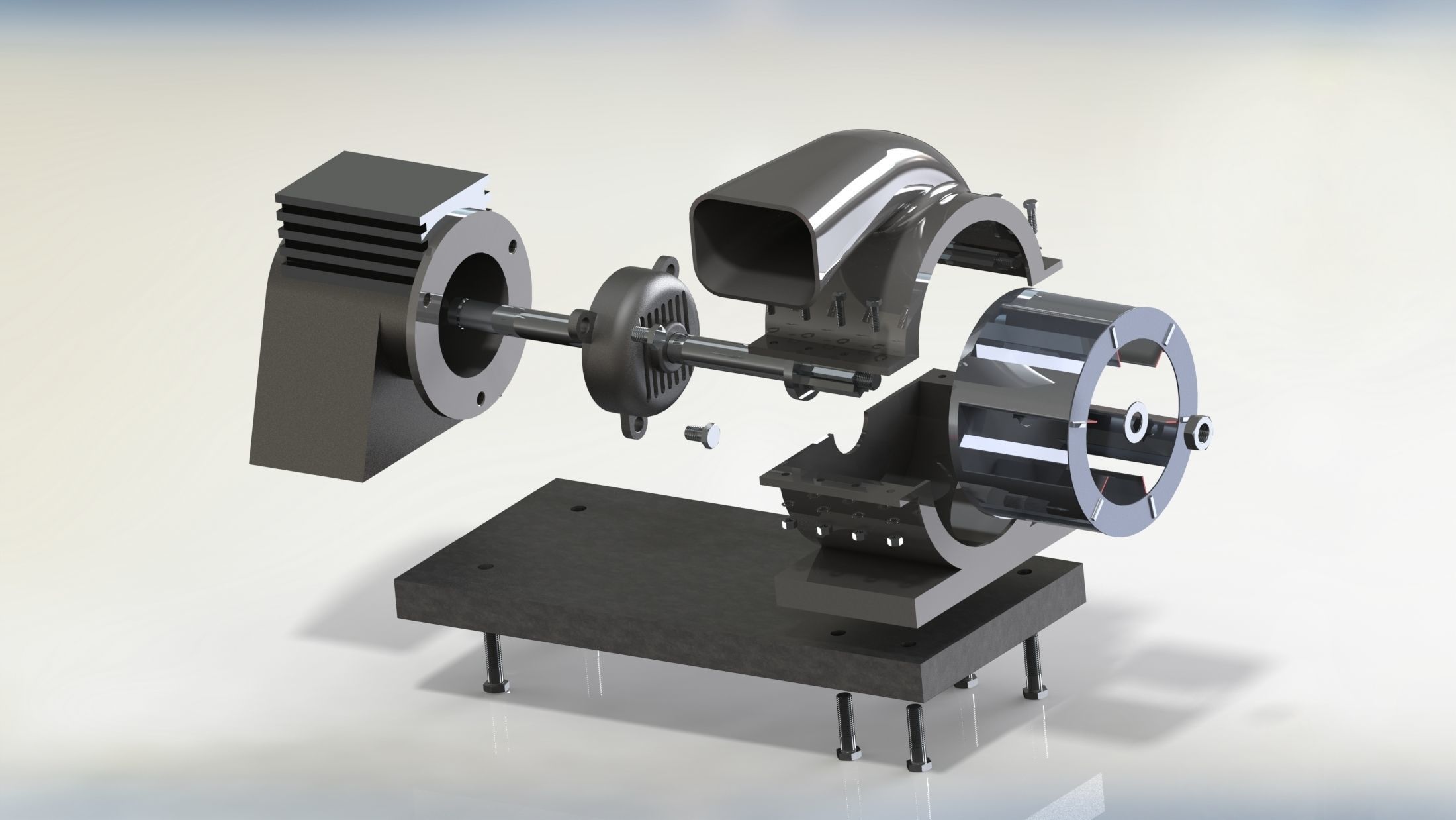 Motor Blower  3D model_4