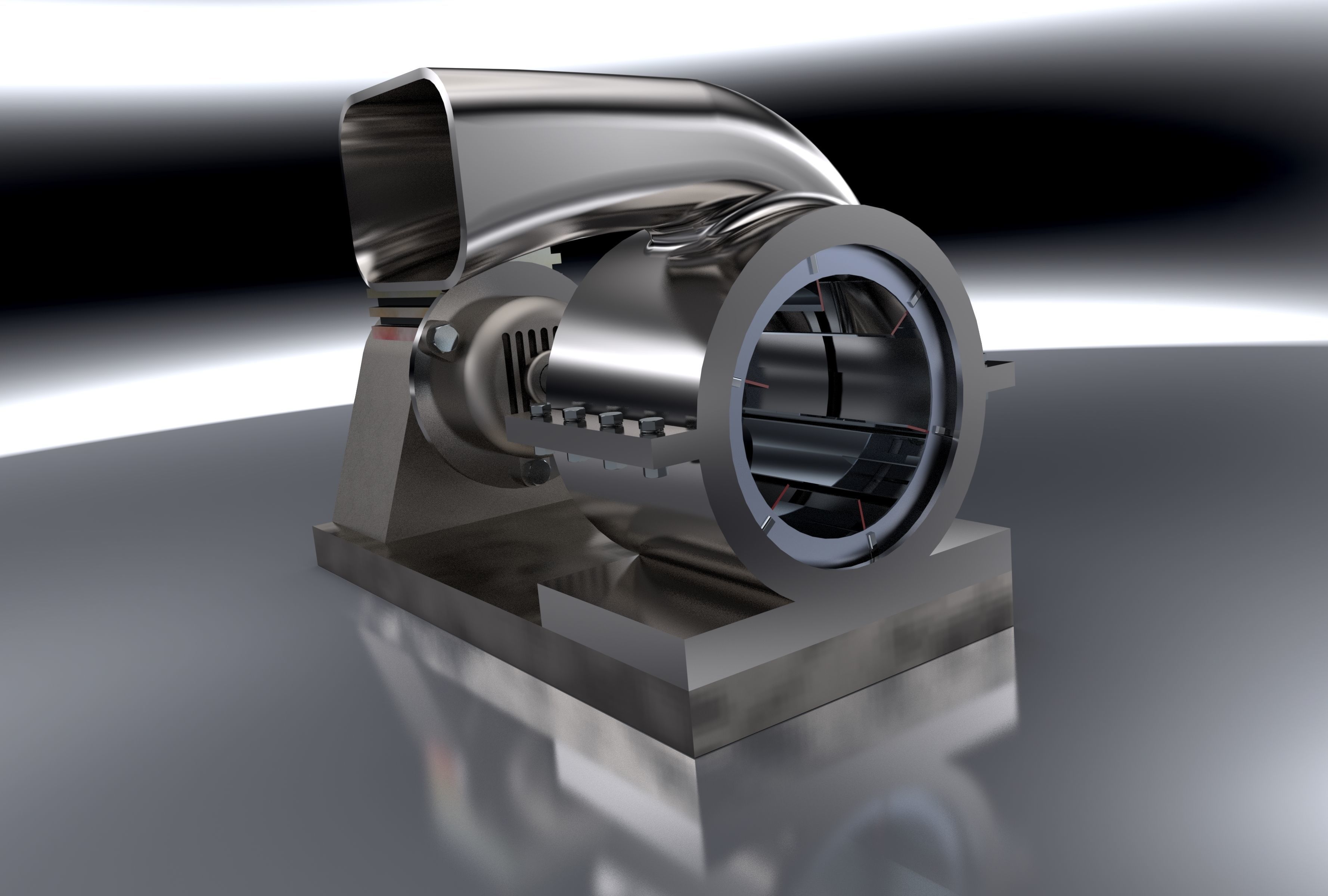 Motor Blower  3D model_1