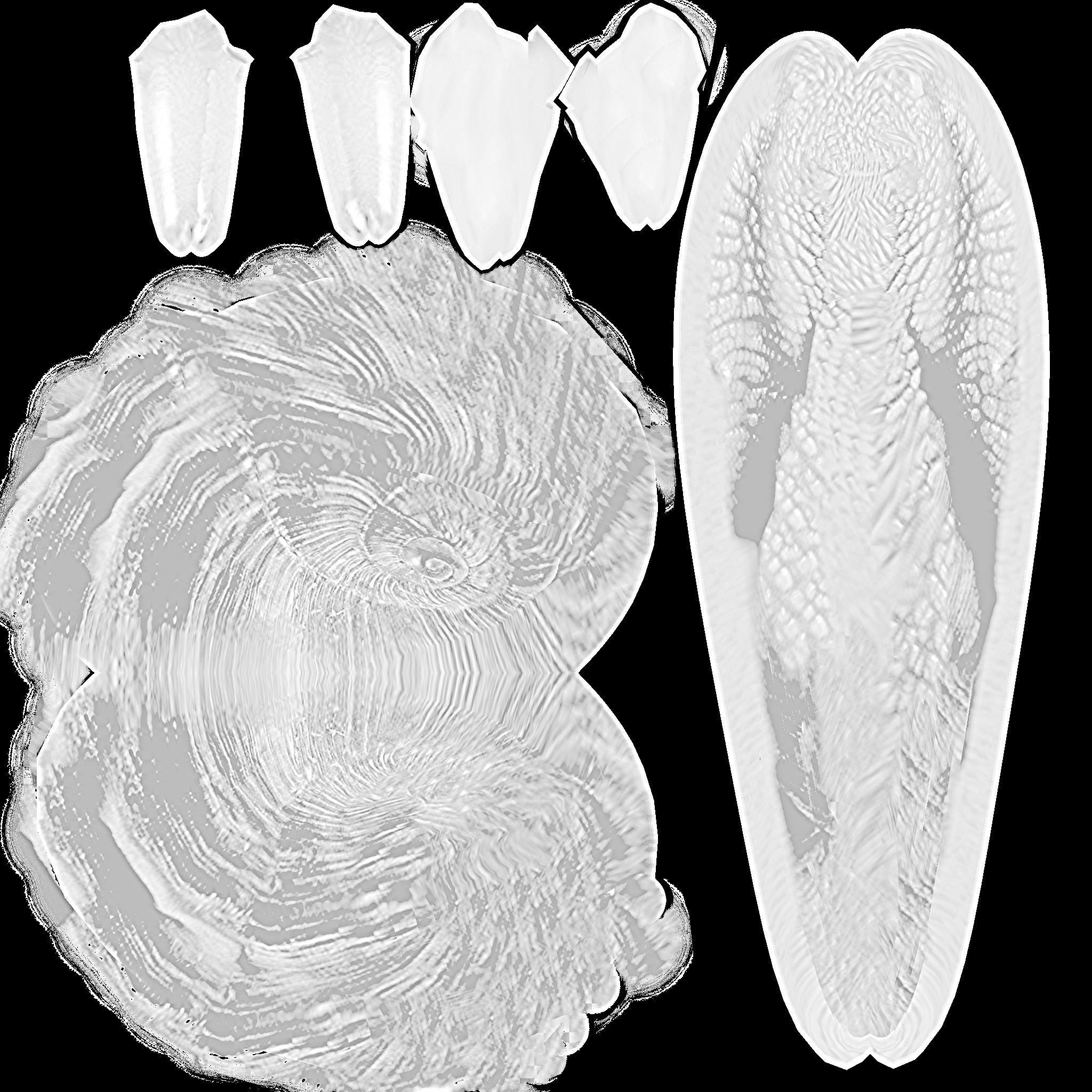 Snail Animated and Rigged Low-poly 3D model_7