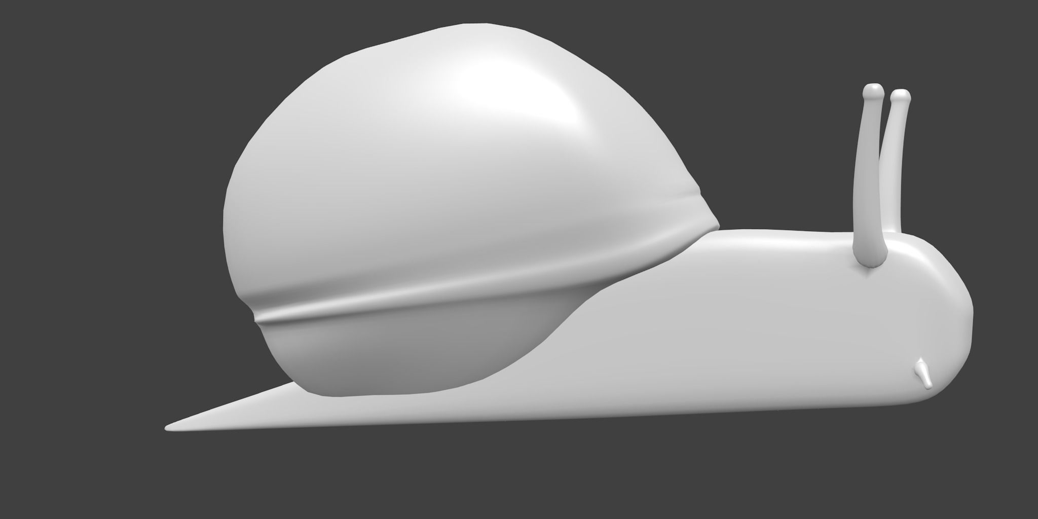 Snail Animated and Rigged Low-poly 3D model_3