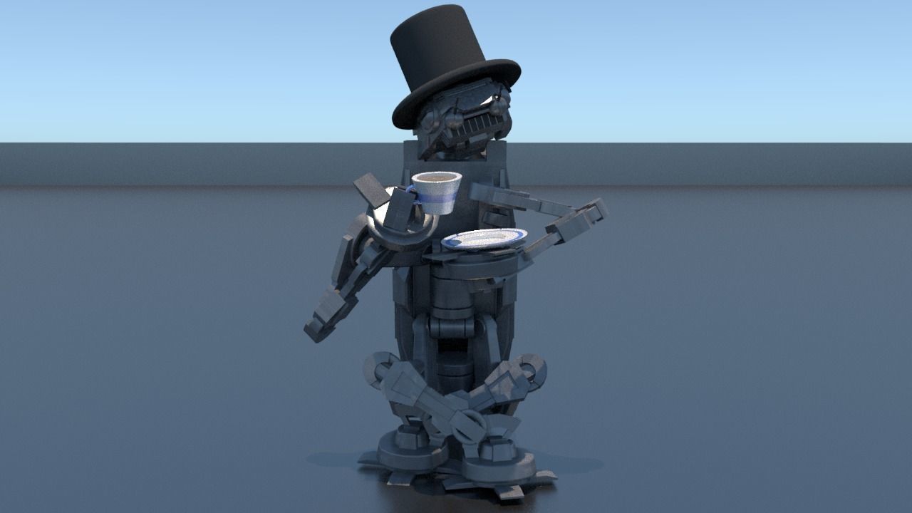 AT-AT star wars walker Low-poly 3D model_4