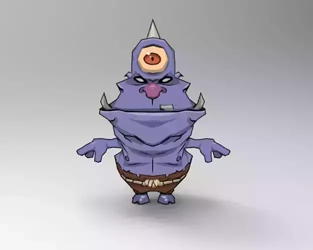 Cyclops model cartoon character