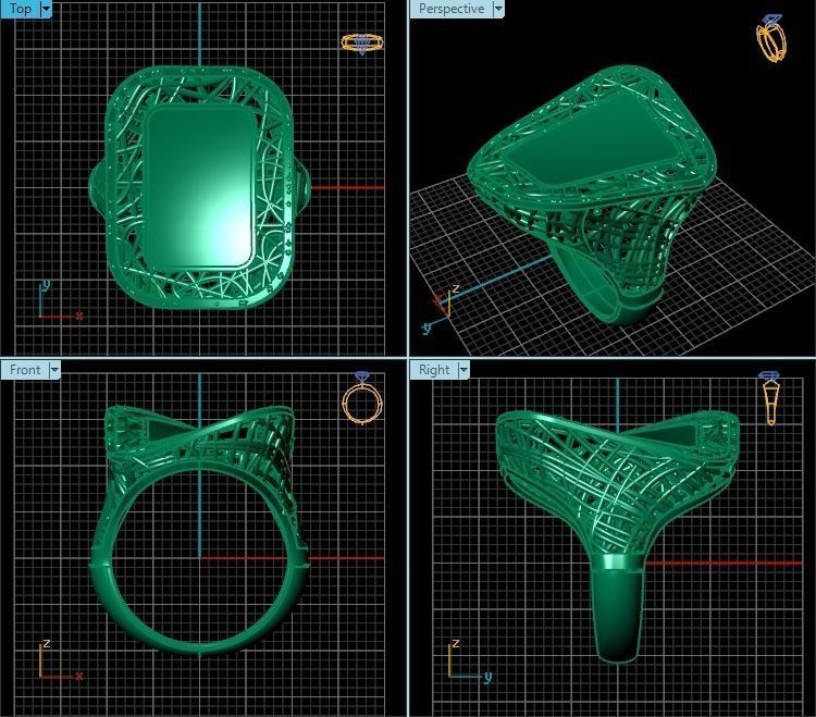 Ring R0344 3D print model_2