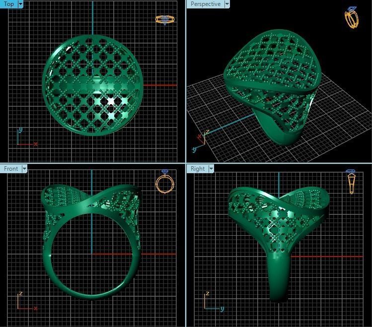 Ring R0349 3D print model_2