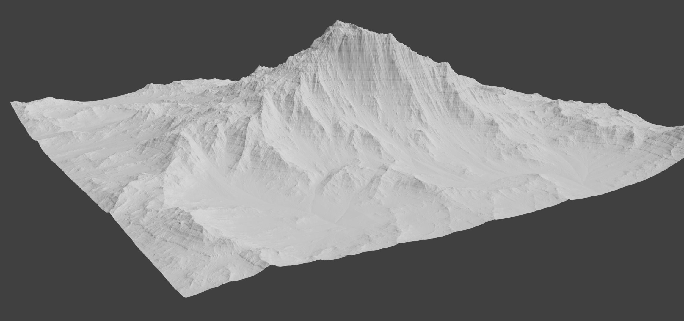 VR-AR-MR and High Quality Mountain 1 Low-poly 3D model_1