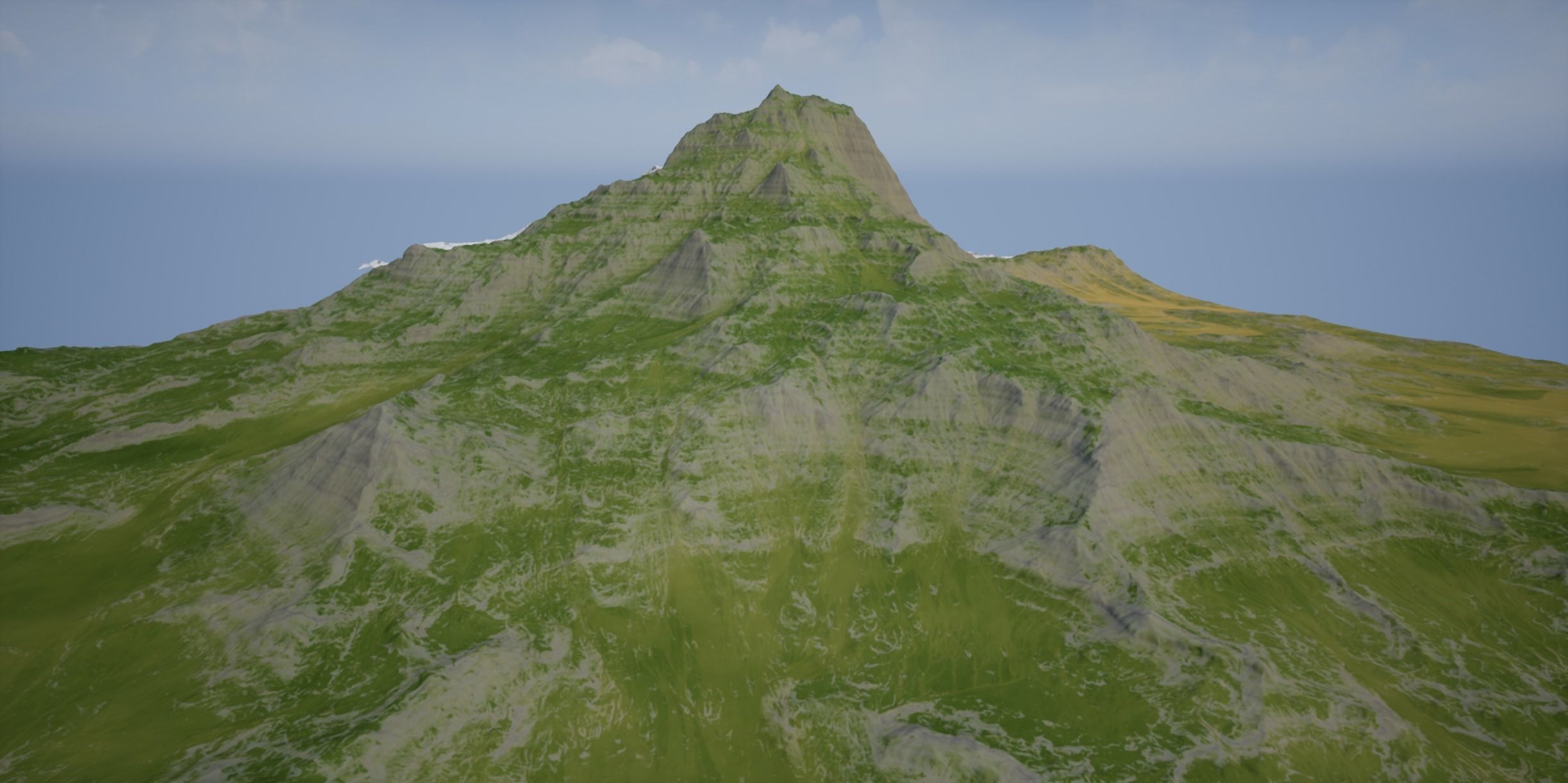 VR-AR-MR and High Quality Mountain 1 Low-poly 3D model_10
