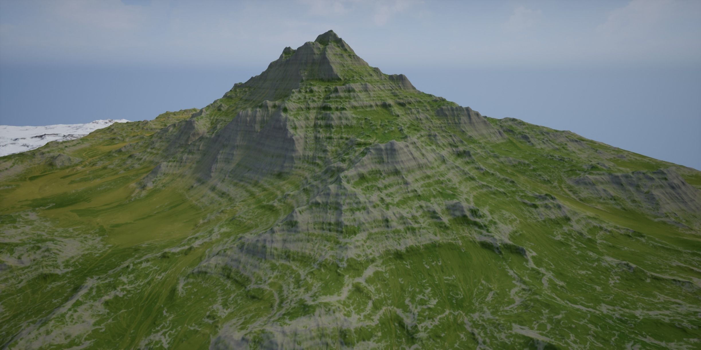 VR-AR-MR and High Quality Mountain 1 Low-poly 3D model_4