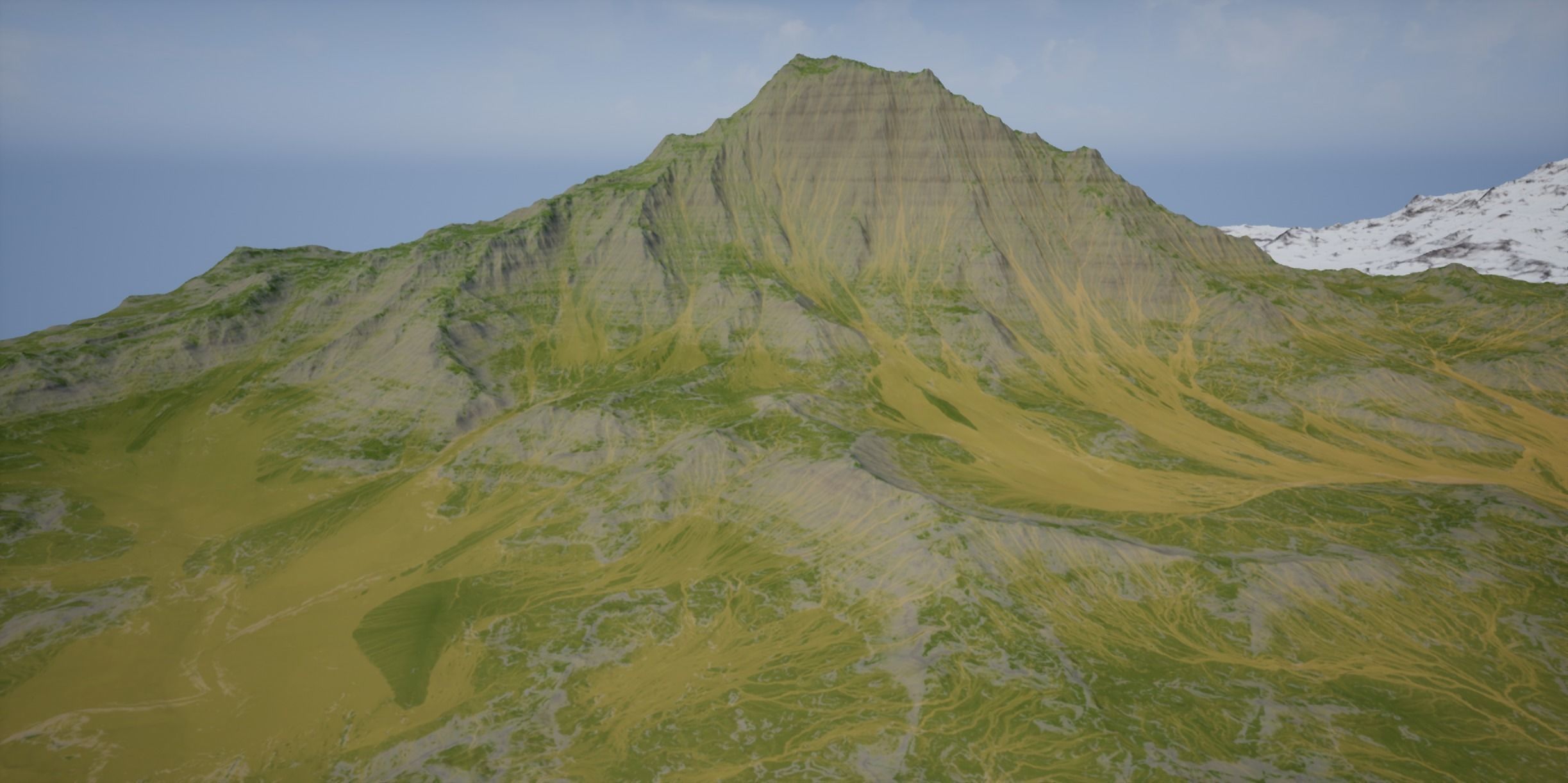 VR-AR-MR and High Quality Mountain 1 Low-poly 3D model_5