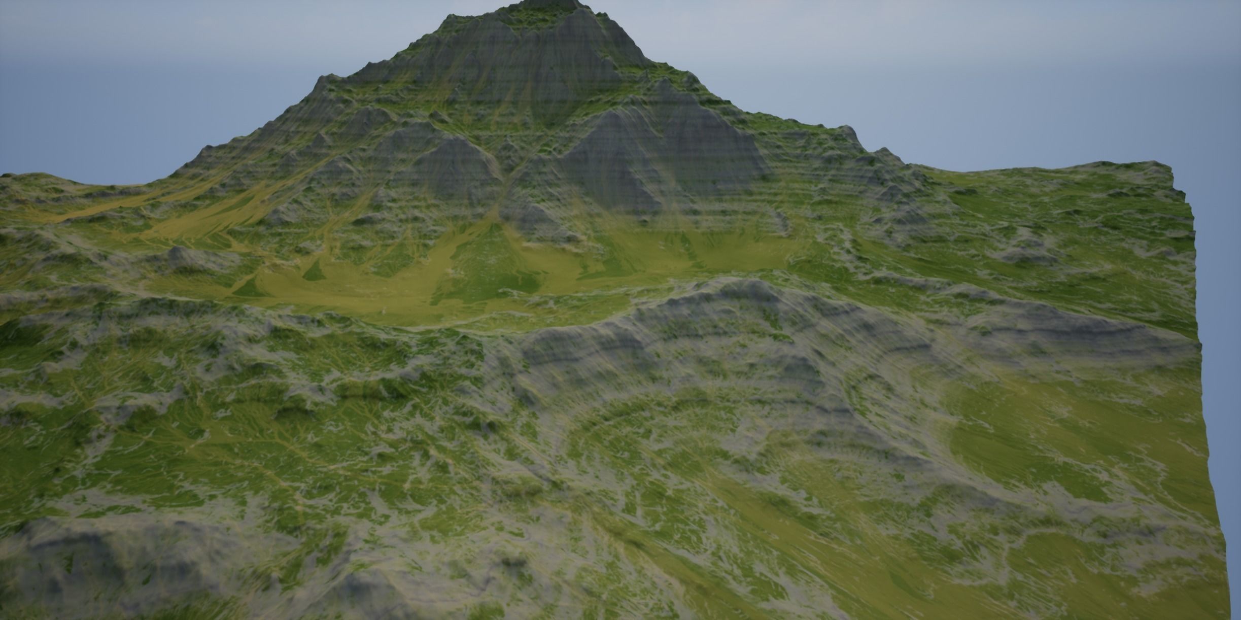 VR-AR-MR and High Quality Mountain 1 Low-poly 3D model_6