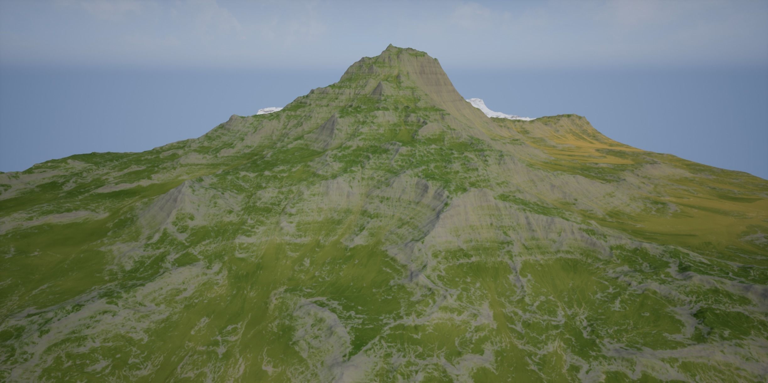 VR-AR-MR and High Quality Mountain 1 Low-poly 3D model_9